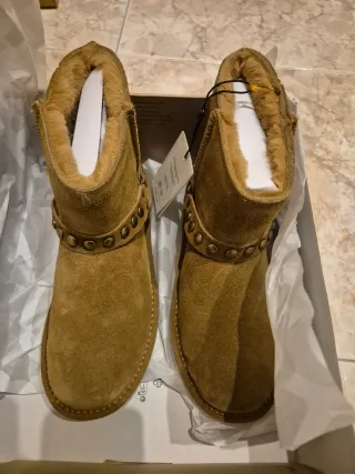 Botas Pepe Jeans Ante Camel Mujer Talla 36