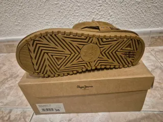 Botas Pepe Jeans Ante Camel Mujer Talla 36