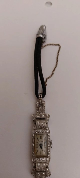 Reloj Art Deco Platino y Diamantes