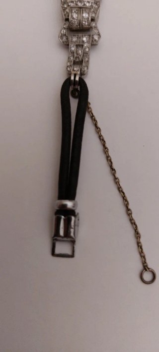 Reloj Art Deco Platino y Diamantes