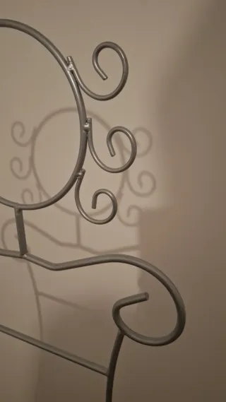 Galan de noche metal plateado IKEA