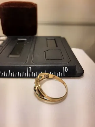 Anillo Oro 10k Multicolor