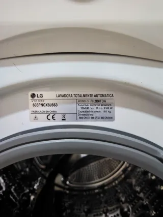 Lavadora LG Direct Drive 8kg