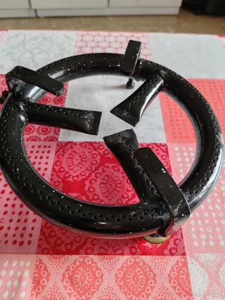 Paellero de gas negro