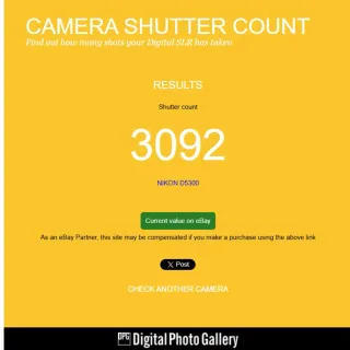 Cámara Nikon D5300 - 3092 disparos