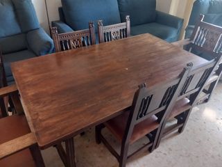 Comedor rústico de madera