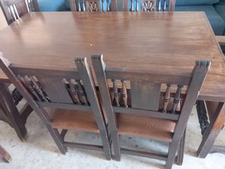 Comedor rústico de madera