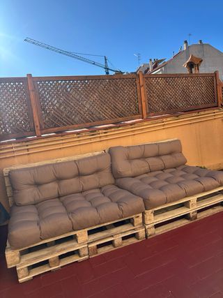 Cojines Sofá Exterior (palets gratis)