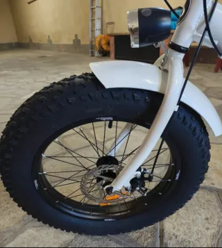 Bici Teklio Fat Bike Bianca