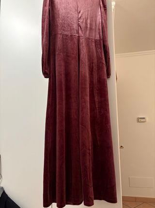 Abito lungo donna velluto