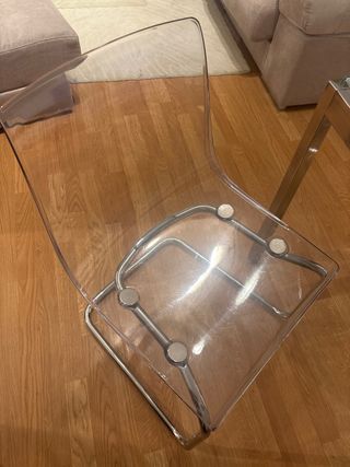 Mesa Comedor Cristal y Metal