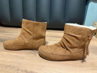 Botines marrones con pelo