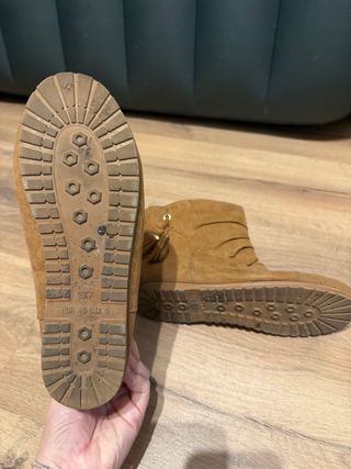 Botines marrones con pelo