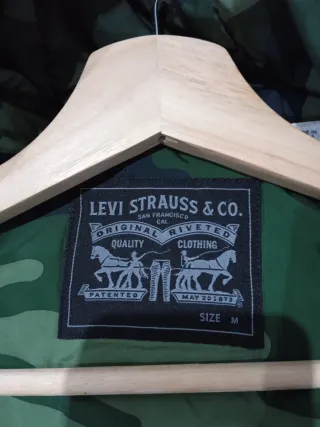 Parka Levi's Hombre Talla M Negra/Verde