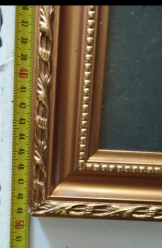 Cuadro pintado a mano flores rosas