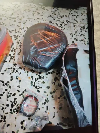 Asiento Harley Davidson Touring Negro/Rojo