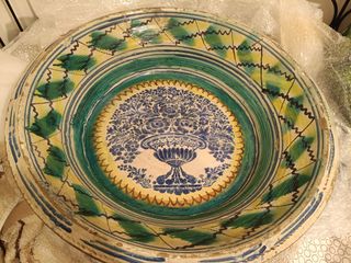 Lebrillo antiguo decorado