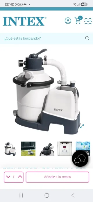 Piscina desmontable Intex con accesorios