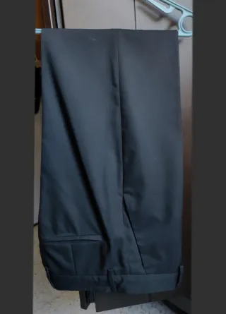 Traje Zara Straight Fit Negro