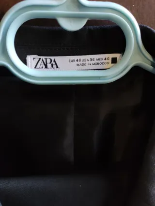 Traje Zara Straight Fit Negro