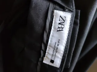 Traje Zara Straight Fit Negro