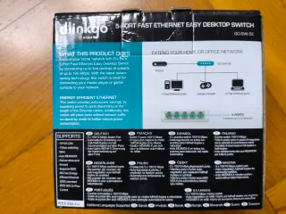 Switch D-Link 5 port fast Ethernet mod. GO-SW-5E