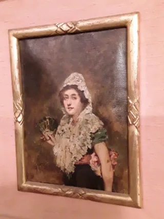 Cuadro antiguo maja, Germán Gomez.