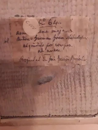 Cuadro antiguo maja, Germán Gomez.