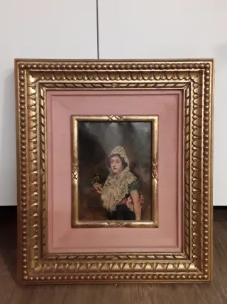 Cuadro antiguo maja, Germán Gomez.