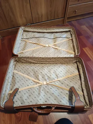 Maleta Vintage Cuero Marrón