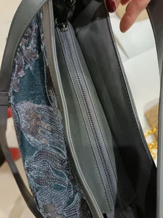 Borsa Made in Italy Semipelle è  Paillettes