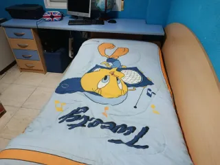 Habitación juvenil con escritorio