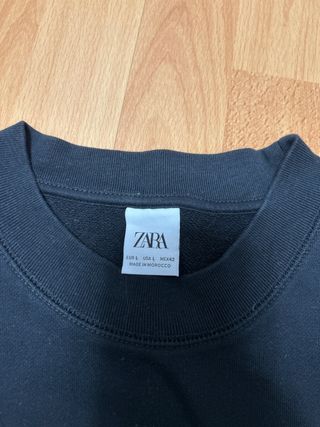 Sudadera Zara Negra Talla L