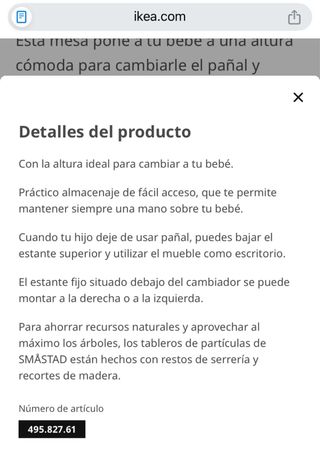 Cambiador Stuva Ikea