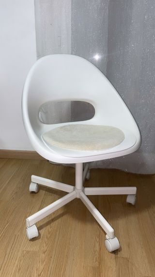 Silla Ikea Blanca Moderna con Ruedas