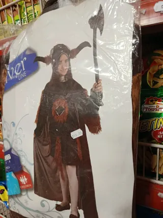 Disfraz Vikingo Infantil con Hacha