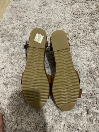 Sandalias de plataforma marrones