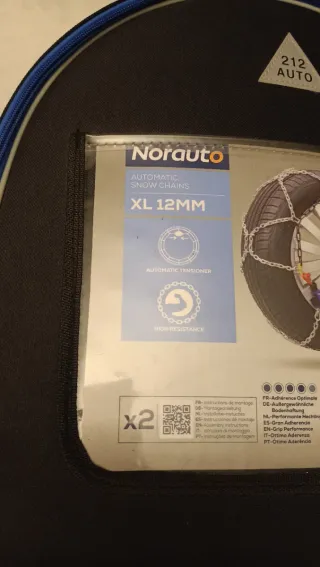 NUEVAS Cadenas Nieve Norauto XL 12MM Automáticas