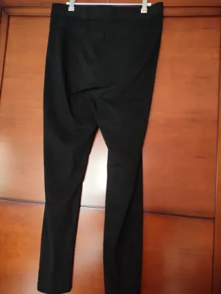 Pantalón Zara antelina negro