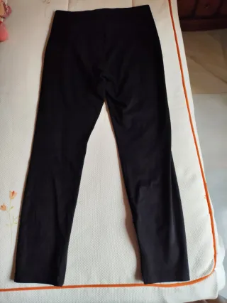 Pantalón Zara antelina negro
