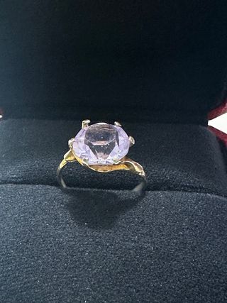 Anello vintage con ametista