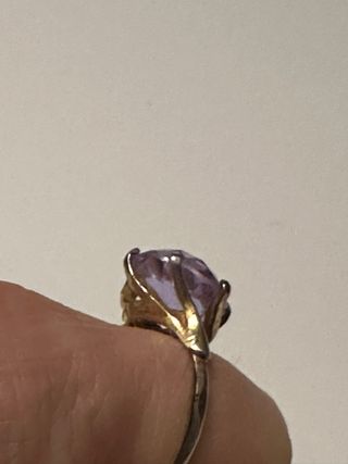 Anello vintage con ametista