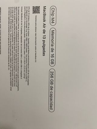 MacBook Air 13” M3 (2024) + Apple Care hasta 2027