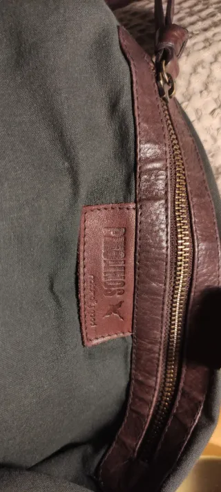 Bolso Pikolinos marrón tejido