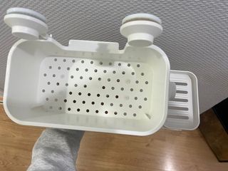 Organizador Ducha Ventosas Plástico Blanco