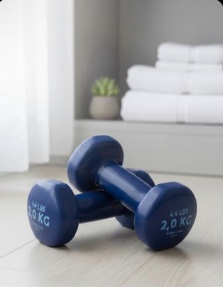 ¡CÓMO NUEVAS! Mancuernas de 2kg