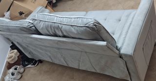 Sofá de 2 plazas con cojines y moderno