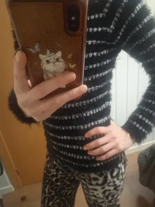 Jersey pelito suave rayas