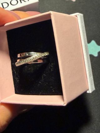 Anel Pandora Prata com Zircónias