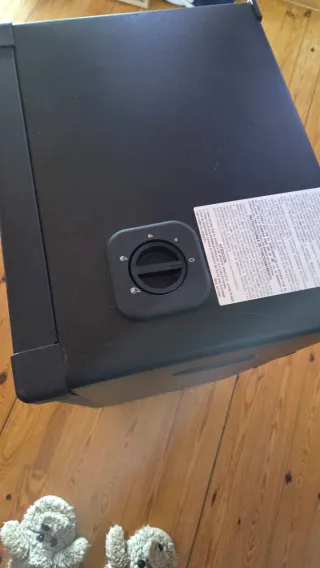 Estufa de gas llama azul